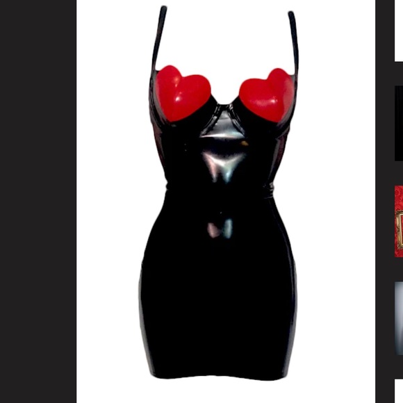 ❤️ Brand new never worn Latex dress ❤️ - Picture 1 of 8